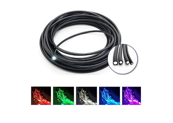 BLACK SINGLE CORE END GLOW FIBER