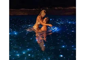 FIBER OPTIC STAR POOL LIGHTING